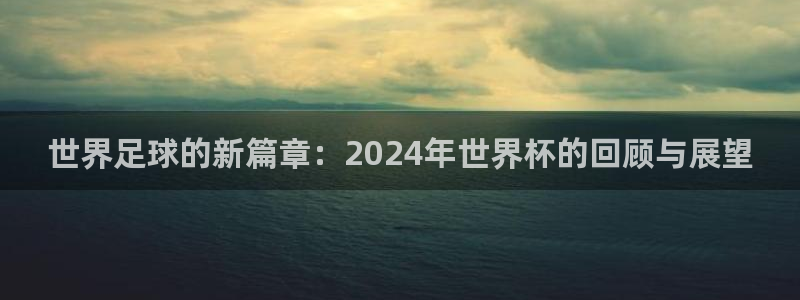 2026世预赛赛程：世界足球的新篇章：2024年世界杯的回顾与展望